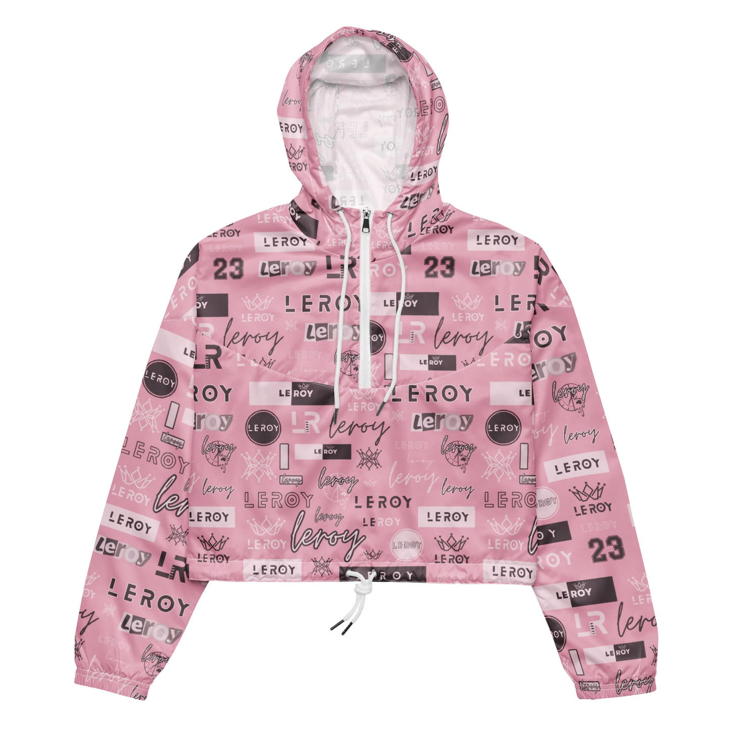 GRAPHITTI cropped hooded windbreaker