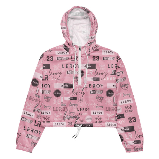 GRAPHITTI cropped hooded windbreaker