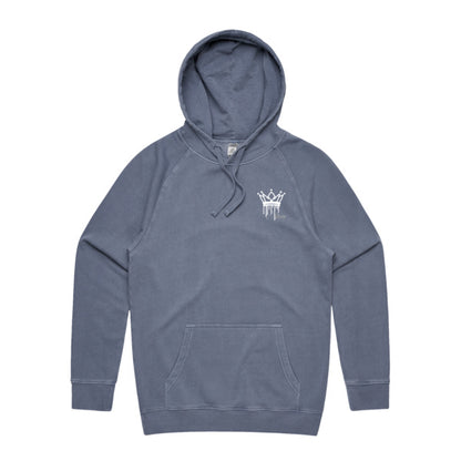 CROWN-DRIP faded fleece hoodie