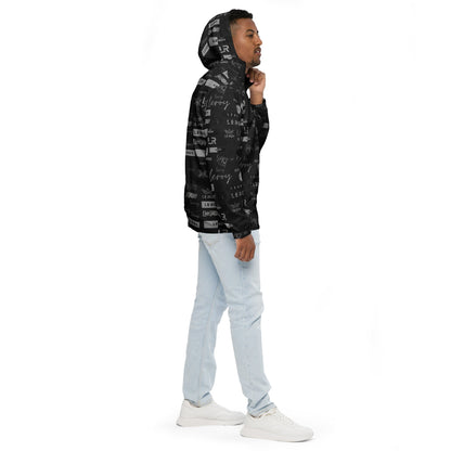 GRAPHITTI hooded windbreaker