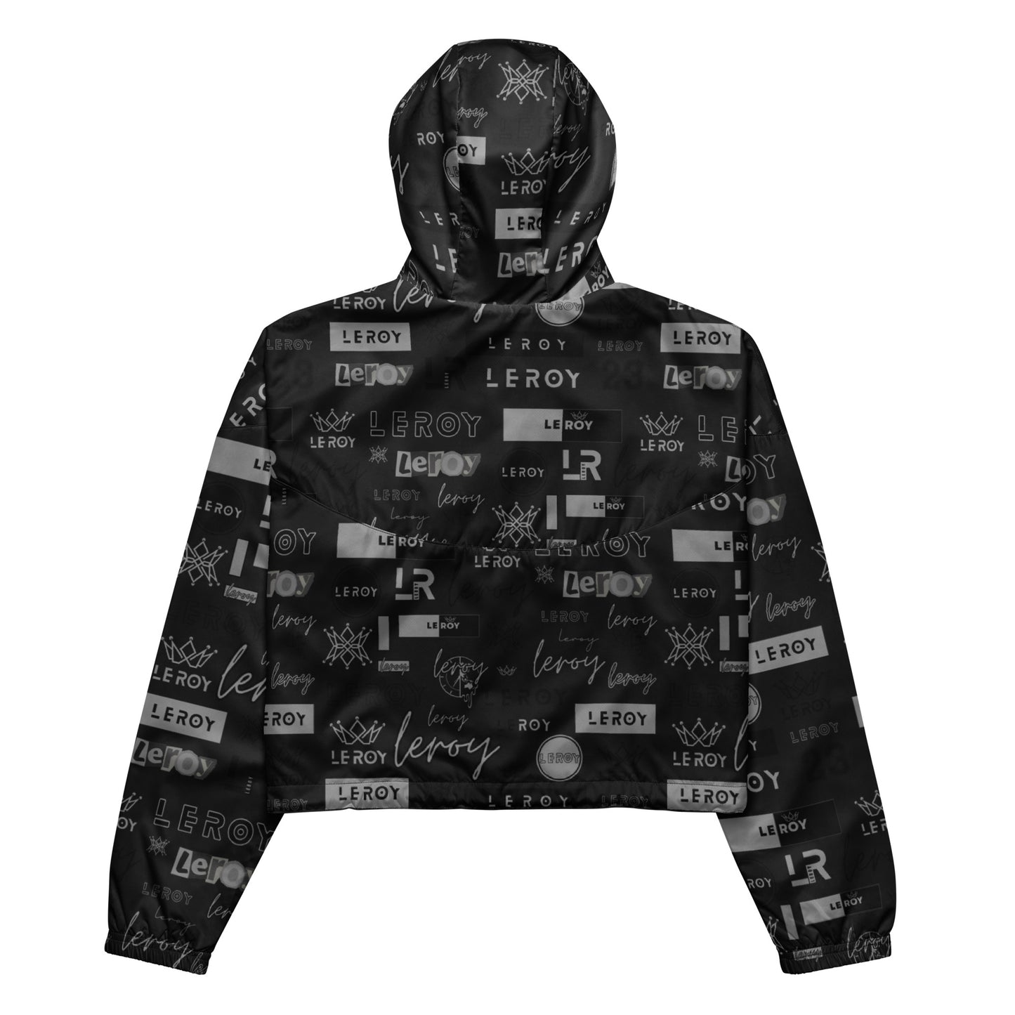 GRAPHITTI cropped hooded windbreaker