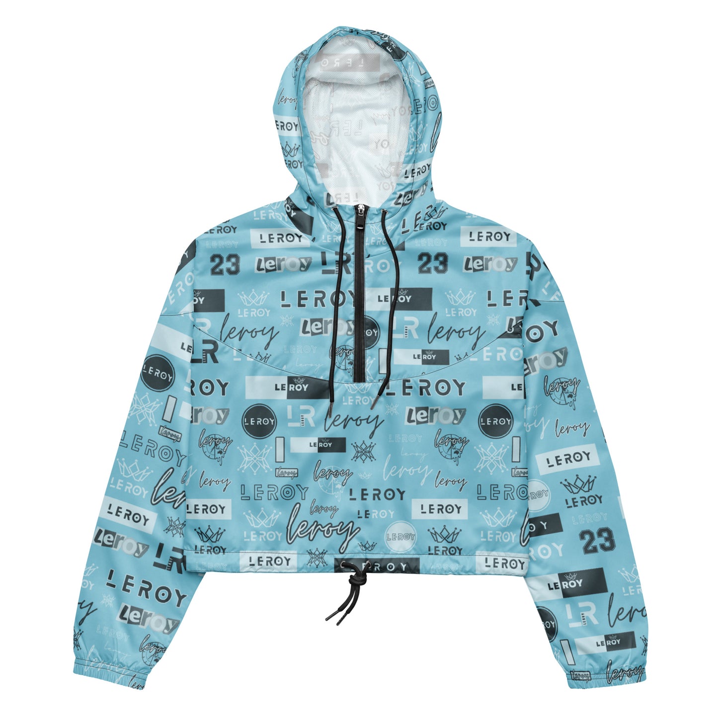 GRAPHITTI cropped hooded windbreaker