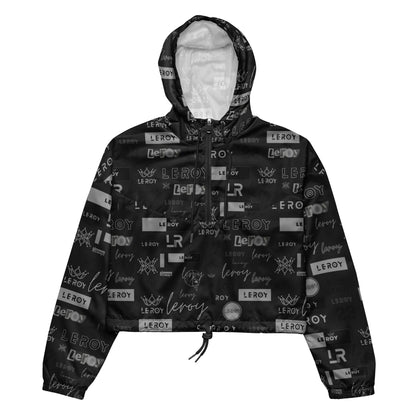 GRAPHITTI cropped hooded windbreaker