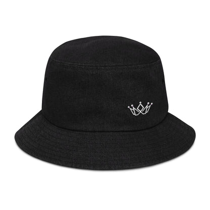 CROWN denim bucket hat