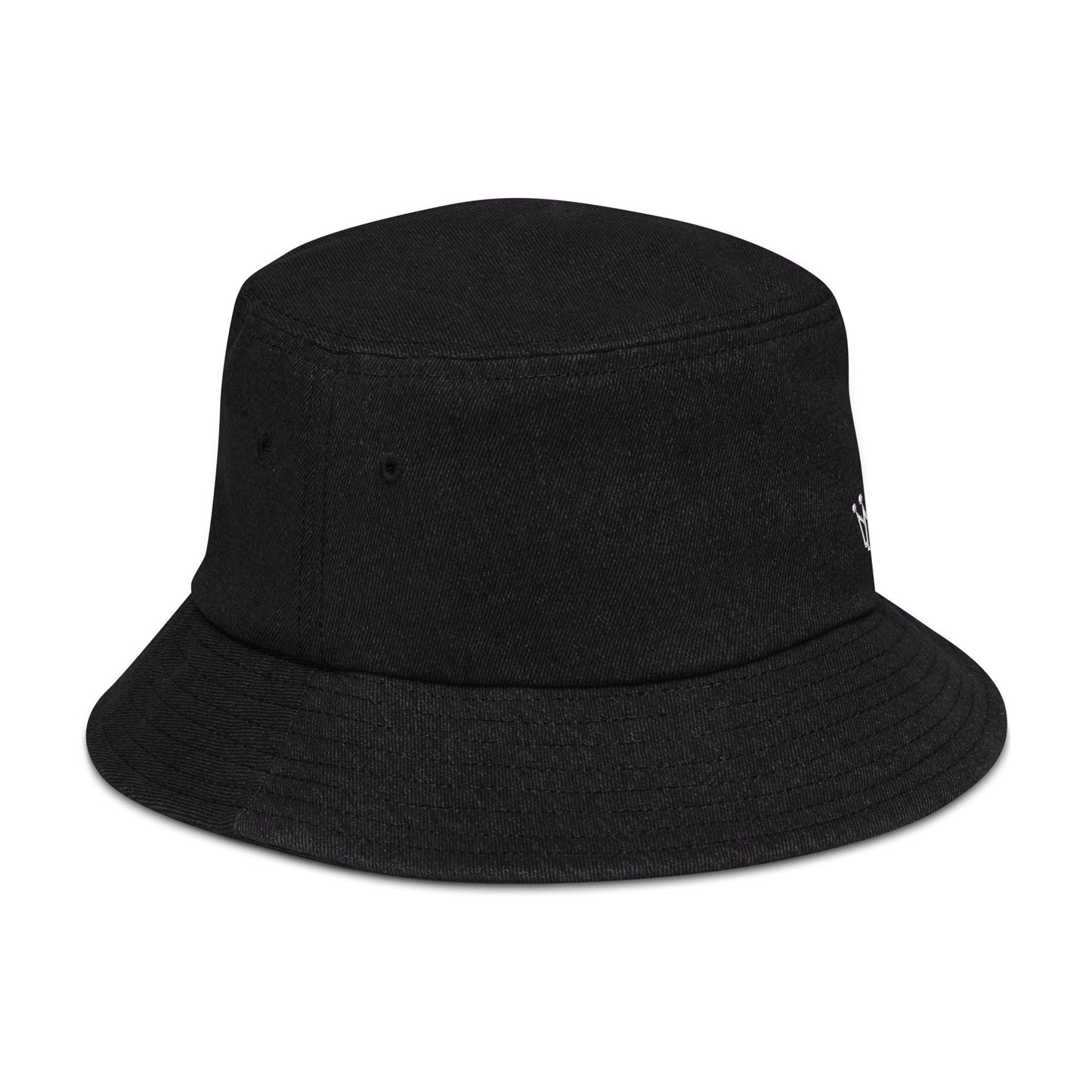 CROWN denim bucket hat