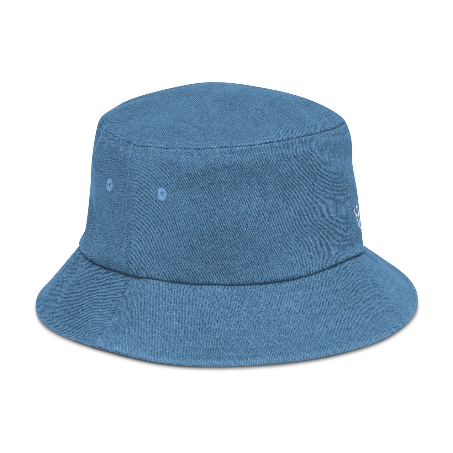 CROWN denim bucket hat